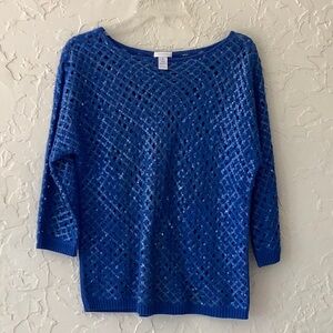 Chicos Sequined Sweater